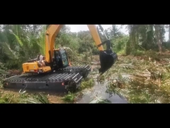 คูทอมิซส์ แอมฟิเบียส สวาท บุ๊กกี้ Excavator Floating Pontoon Q355b ปรับแต่งสําหรับ excavator Sy135
