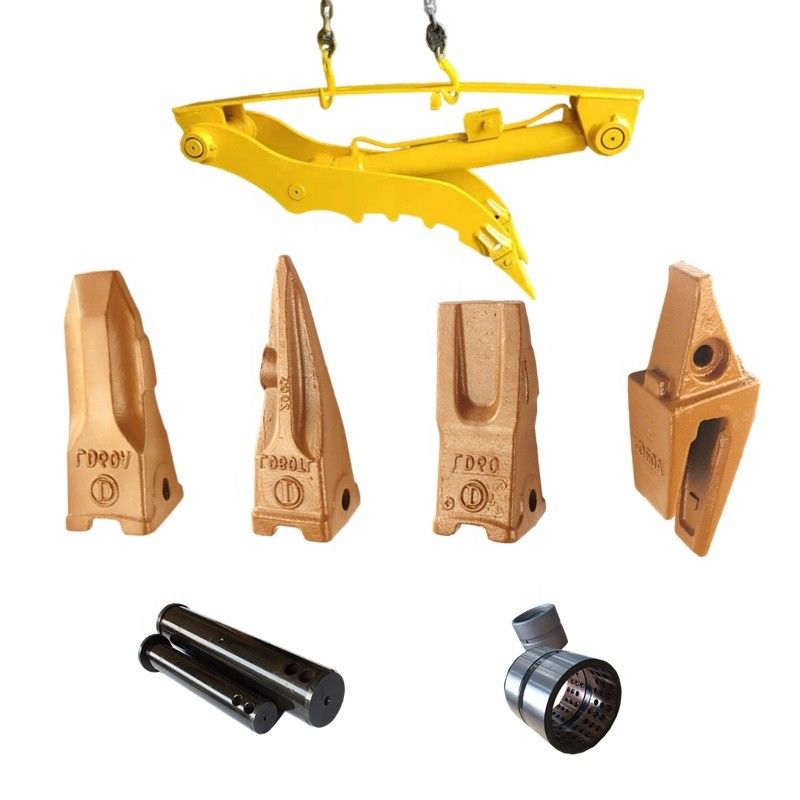 Excavator Bucket Teeth Casting Forging Bucket Tooth Pin สําหรับเครื่องขุดเครื่องก่อสร้าง