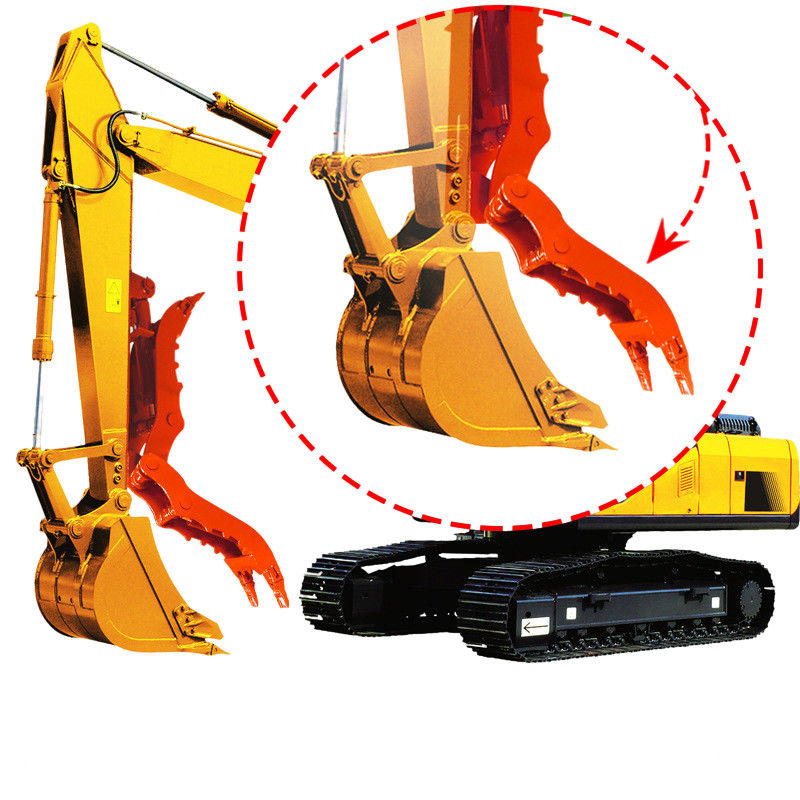 การบรรจุและถอน Excavator ถังนิ้วมือ Clamp เครื่องจักรกล Mini ขนาดใหญ่ถังนิ้วมือใช้สําหรับ DH55