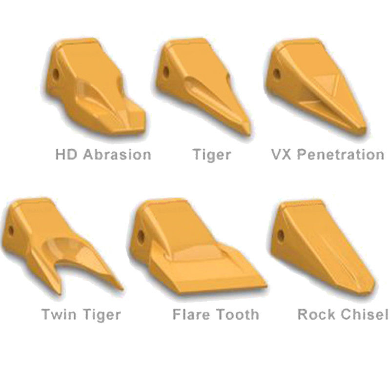 อะไหล่ excavator ถังฟันความแข็งแรงสูงแข็งฟัน ฟันเหล็กถอนได้ สําหรับ excavator