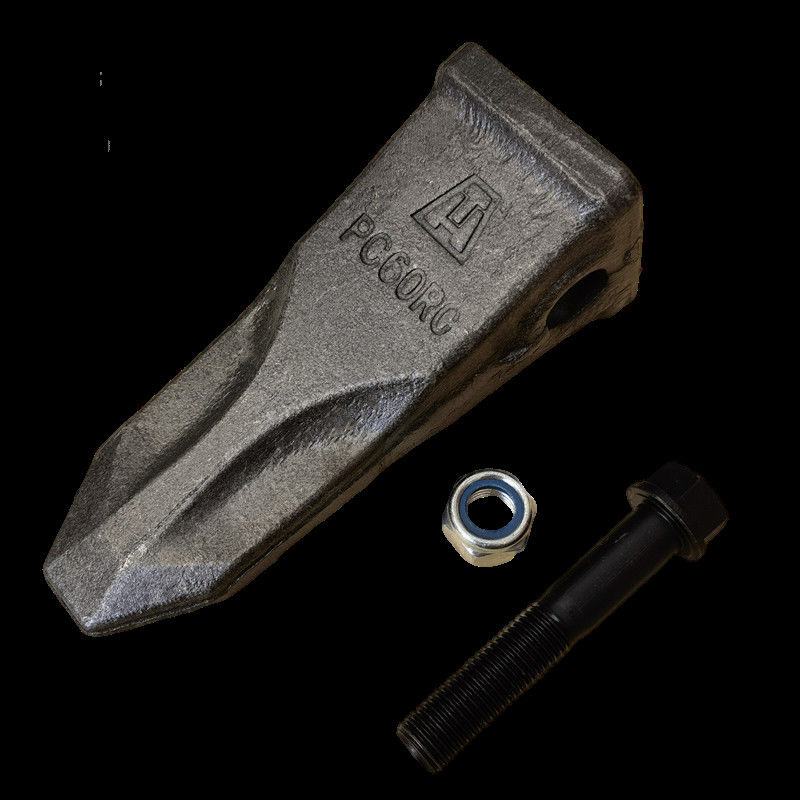 การโกหกเหล็ก Bolt ถังฟัน PC60 ฟันหินสําหรับถัง excavator