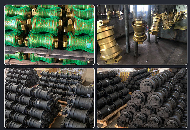 เครื่องลากลาก เครื่องขุด ชาซี อะไหล่ Track Top Roller Bottom Roller สําหรับ PC100