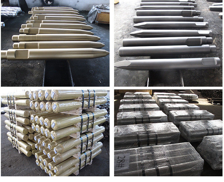 อะไหล่ excavator เครื่องบดหินแบบไฮดรอลิก มวยบดหิน 68mm เครื่องบดหินแบบไฮดรอลิก เครื่องบดหินเครื่องมือชนิดสับ 135mm 140mm