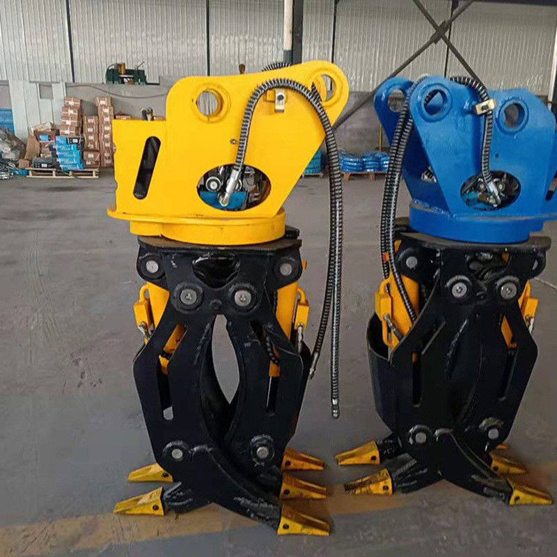 สามารถปรับแต่งได้ กลมสอง 360 rotary จับไฮดรอลิก จับแขนโทรทรรศน์ จับไม้ จับถังสําหรับ excavator
