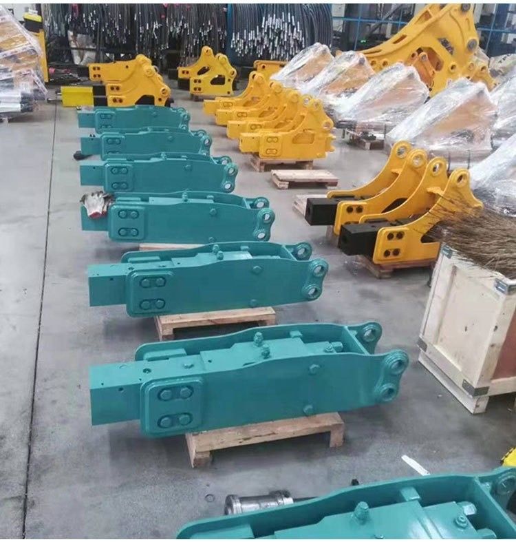 ขายปลีก กว้าง68 100 140 185mm Excavator ความถี่สูง คอนกรีตสั่นสะเทือนหิน เครื่องบดน้ํายาง Jack Hamm