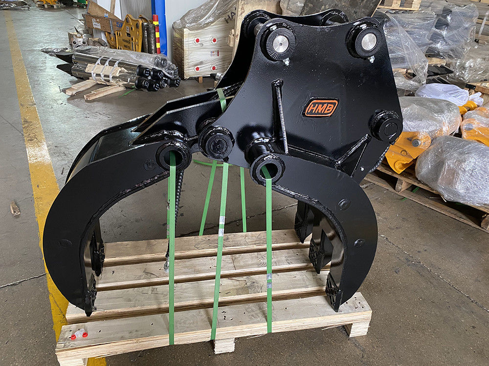 Excavator Grapple Bucket Hydraulic Wood Grapple 360 Log Grab And Stone Excavator Rotating Grapple เครื่องขุดหิน เครื่องขุดไม้แบบไฮดรอลิก
