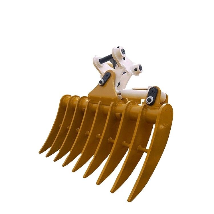 ปรับแต่ง Excavator Rake Bucket หัน Rake Bucket สําหรับรุ่นใด ๆ ของเครื่องขุด