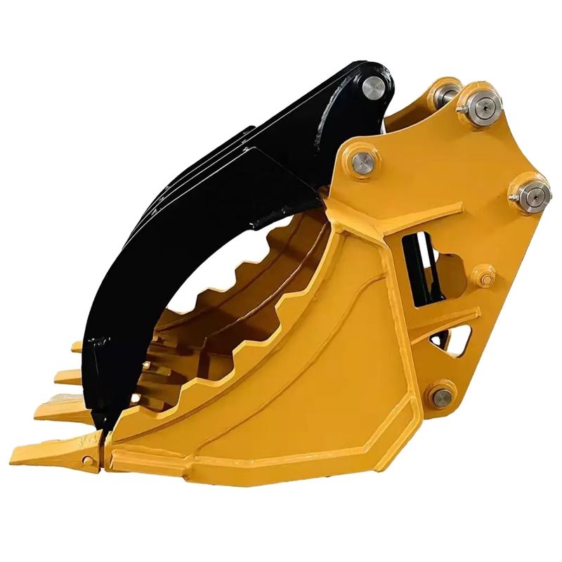 ปรับปรุงไฮดรอลิกนิ้วมือจับถังกระดูกถัง mini excavator หมุนถังสําหรับ excavator