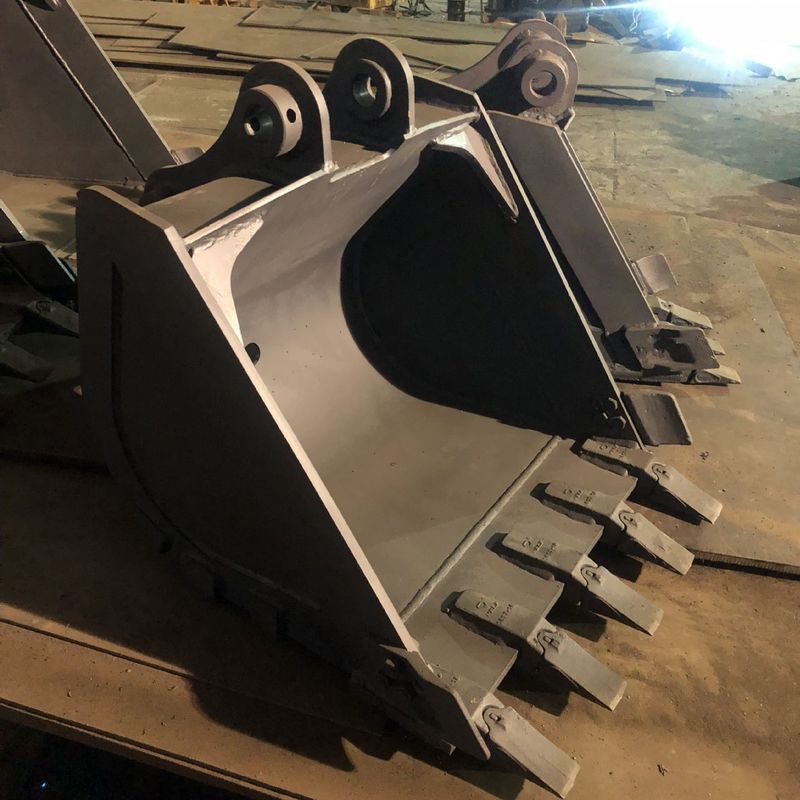 EC55B Excavator Rock Bucket Q355B Heavy Duty Excavator Bucket สําหรับการขุดดิน