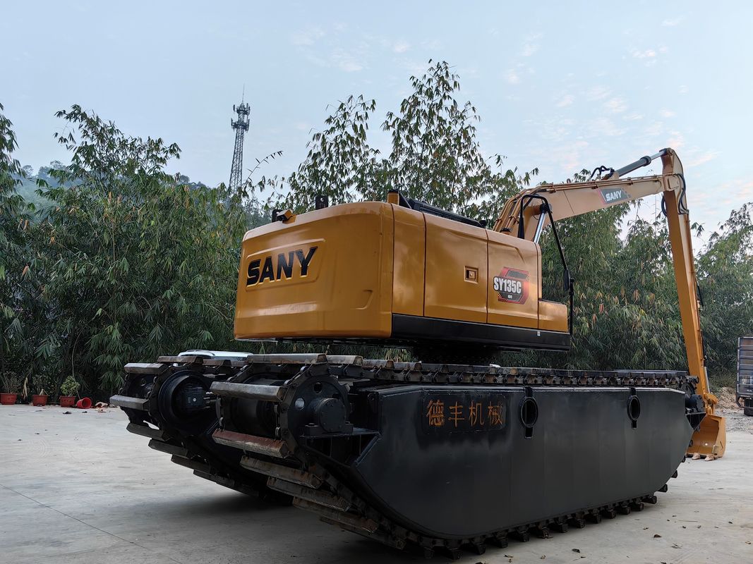 คูทอมิซส์ แอมฟิเบียส สวาท บุ๊กกี้ Excavator Floating Pontoon Q355b ปรับแต่งสําหรับ excavator Sy135