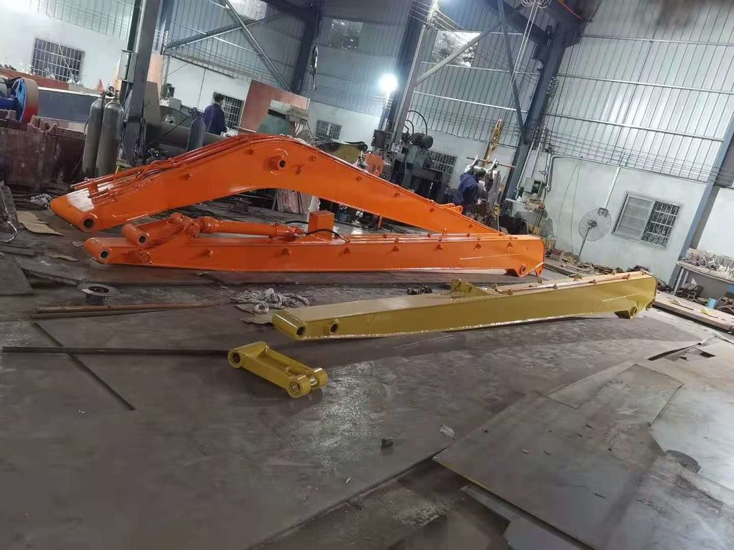 Q355B Q690 Excavator Long Reach Boom Excavator Extension Arm For Pc120 Pc200 Cat 320 เครื่องขุดขนาดยาว