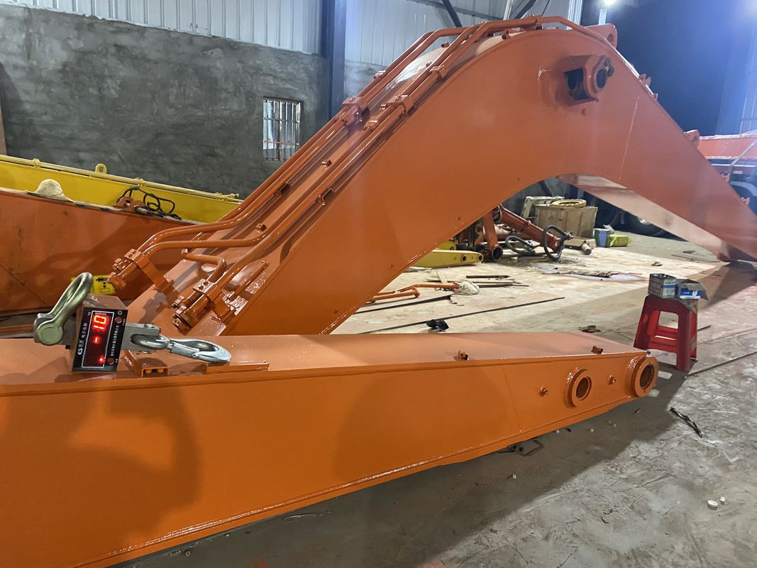 Q355B Q690 Excavator Long Reach Boom Excavator Extension Arm For Pc120 Pc200 Cat 320 เครื่องขุดขนาดยาว