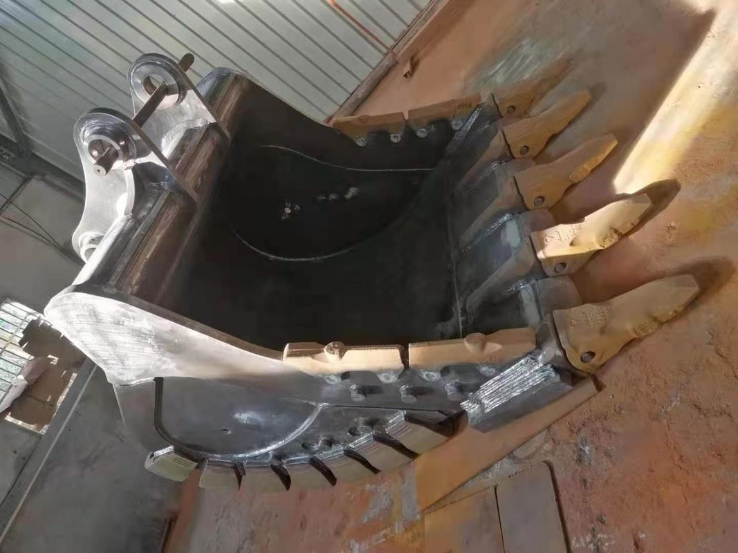 EC55B Excavator Rock Bucket Q355B Heavy Duty Excavator Bucket สําหรับการขุดดิน