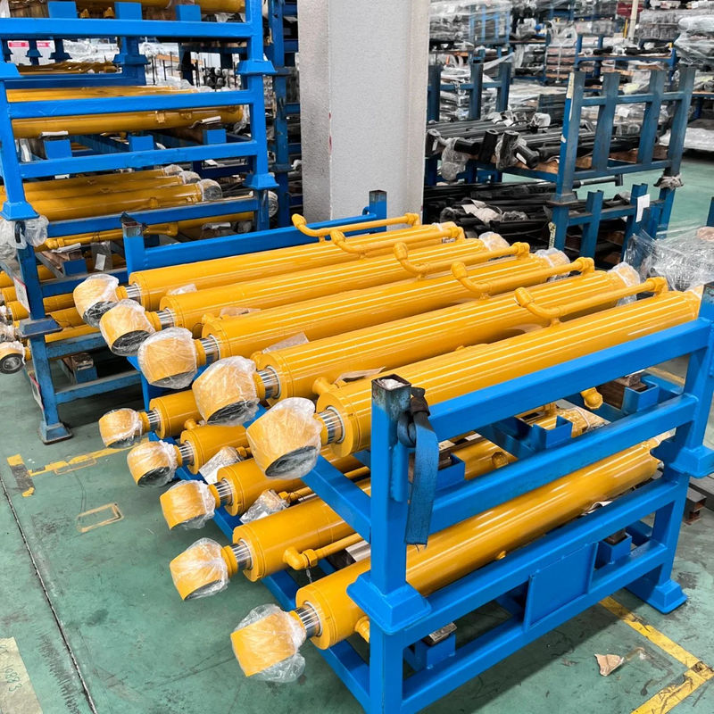 ไฮดรอลิก Excavator Boom Cylinder Arm Cylinder Bucket Cylinder ใช้สําหรับ Komatsu Kobelco Excavator เครื่องขุด
