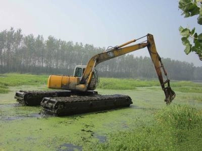 ปอนโตน Q335B Q355B ที่กําหนดเอง ปอนโตน Excavator พลอยสวาท ปอนโตน Amphibious สําหรับ SANY SY135C