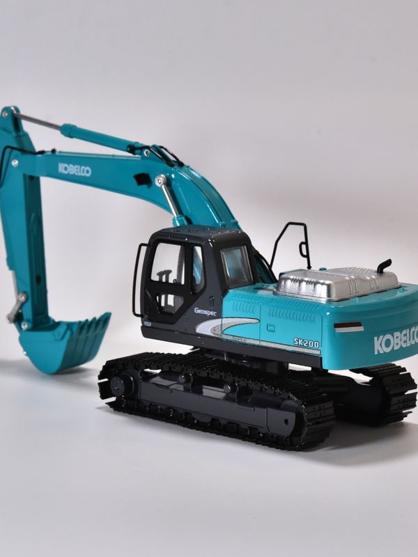 เชนสแตนเลส SK200 เครื่องขุด โมเดล KOBELCO แบบจําลองแท้เหล็กสับสนธิ การตกแต่งรถยนต์