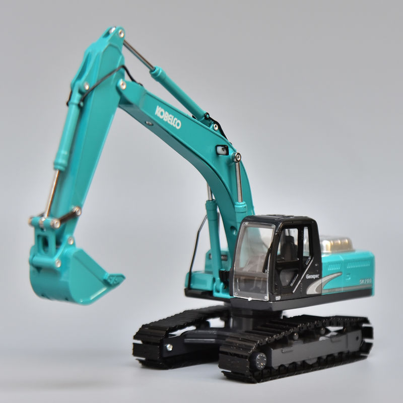 เชนสแตนเลส SK200 เครื่องขุด โมเดล KOBELCO แบบจําลองแท้เหล็กสับสนธิ การตกแต่งรถยนต์