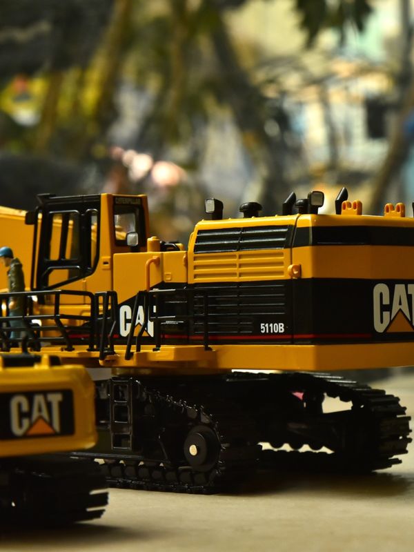 คาร์เตอร์ CAT5110B รวมเครื่องขุดขนาดใหญ่ รุ่นเครื่องจักรกล รถยนต์ร่วมกัน การจําลองโลหะ
