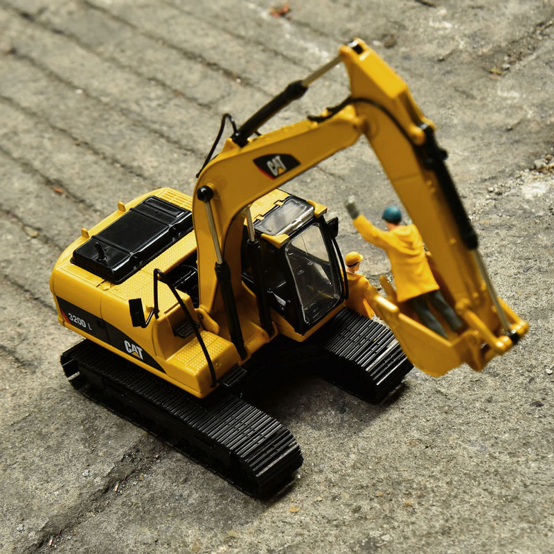 คาร์เตอร์ CAT320DL excavator ตัวอย่างเดิมเหล็กเหล็กกลม simulation วิศวกรรม เครื่องยนต์ตกแต่ง