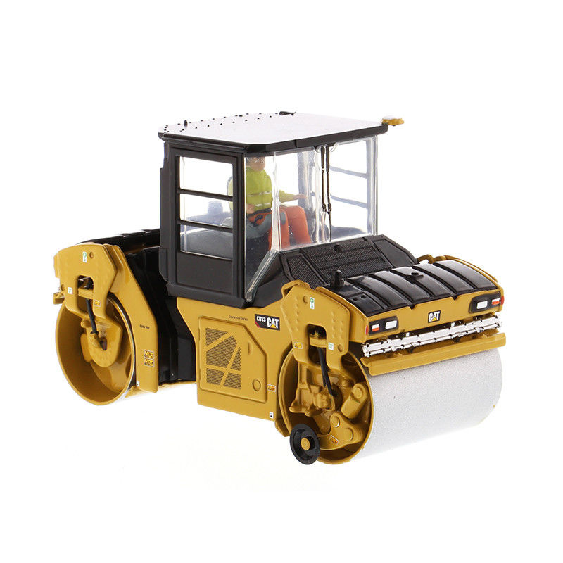 CAT CB-13 Road Roller Diecast Model 1/50 Scale Alloy Construction Vehicle Replica เครื่องขนของใช้ในการก่อสร้าง