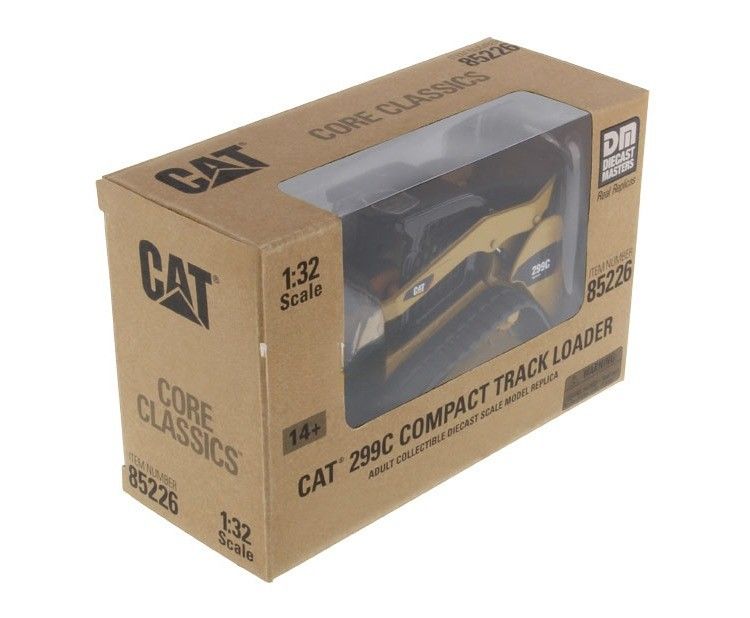 รายละเอียดสูง CAT 299C คอมแพคต์ Track Loader อัลลอย Diecast รุ่น 1/32 ระดับ 85226