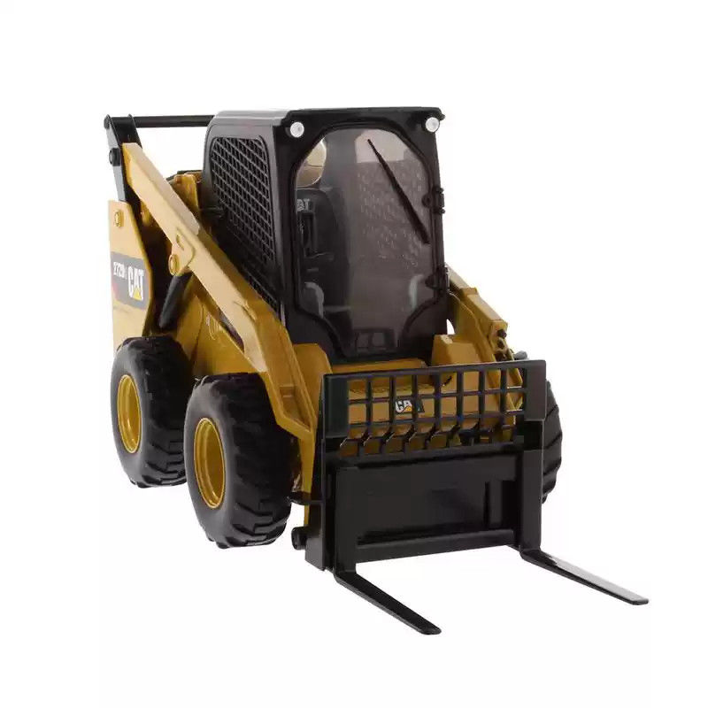 DM cat 272D2 1:16 Scale Alloy Die-Cast Skid Steer Loader Model with Authentic cat Paint Yellow รถก่อสร้างที่สะสม