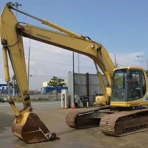 เครื่องขุด Komatsu PC200-6 มือสอง พร้อมเครื่อง Cummins ที่ปรับปรุงใหม่ สําหรับการก่อสร้างเหมืองแร่