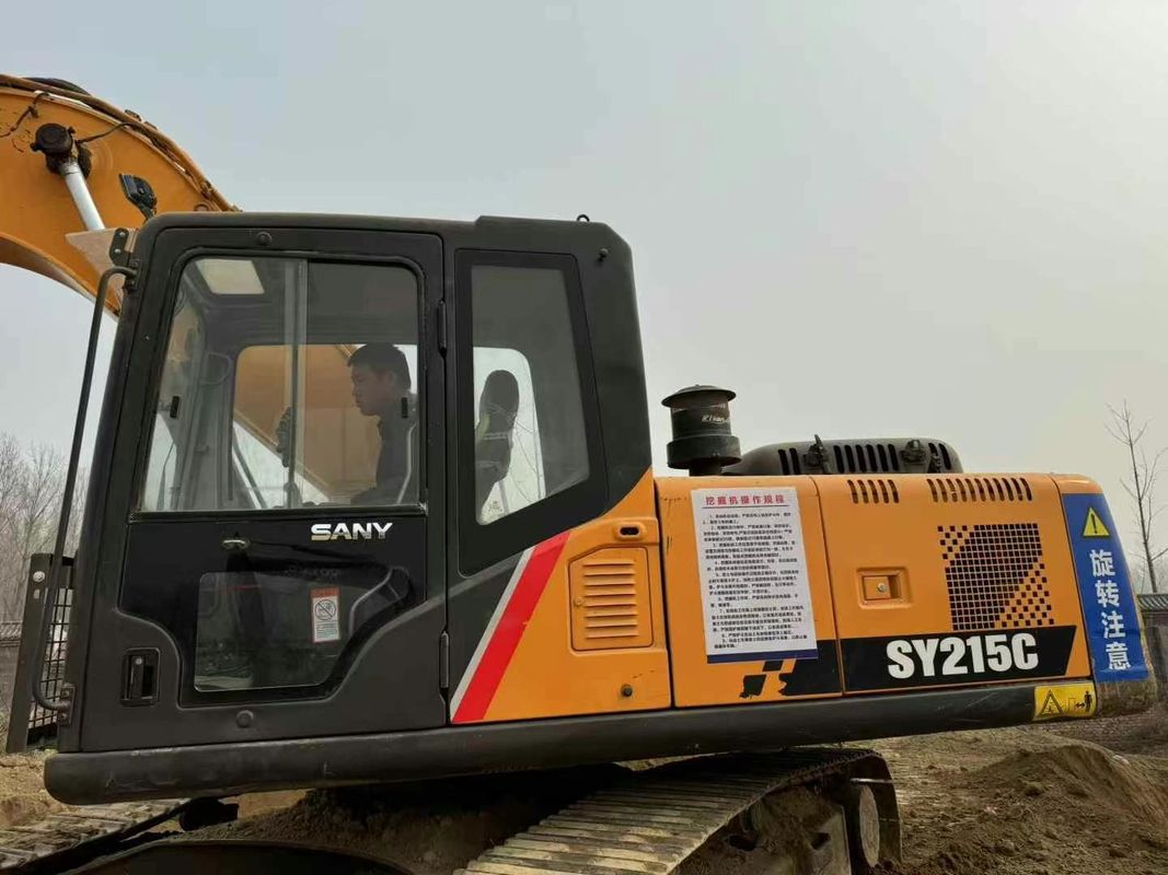 ใช้ Sany SY215-9 เครื่องขุด Crawler เครื่องก่อสร้างภาระหนัก ผลงานที่น่าเชื่อถือ