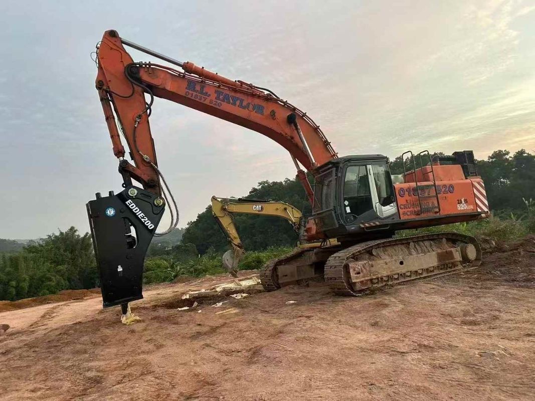EDDIE 200 ไฮดรอลิก Breaker Hammer 50 ตัน Excavator งานหนัก Demolition หินบด