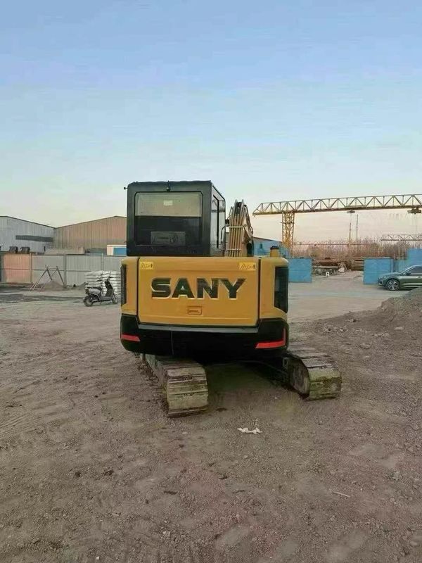 ใช้งาน 2023 SANY SY60 มินิ Excavator 500 ชั่วโมงการทํางาน การบํารุงรักษาครบวงจรสําหรับการปลูกผืนดิน