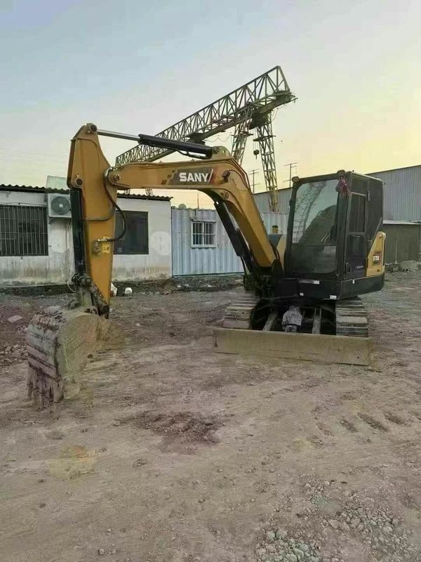 ใช้งาน 2023 SANY SY60 มินิ Excavator 500 ชั่วโมงการทํางาน การบํารุงรักษาครบวงจรสําหรับการปลูกผืนดิน