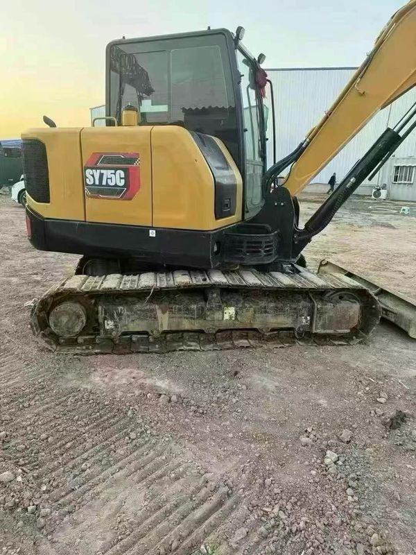 ใช้งาน 2023 SANY SY60 มินิ Excavator 500 ชั่วโมงการทํางาน การบํารุงรักษาครบวงจรสําหรับการปลูกผืนดิน