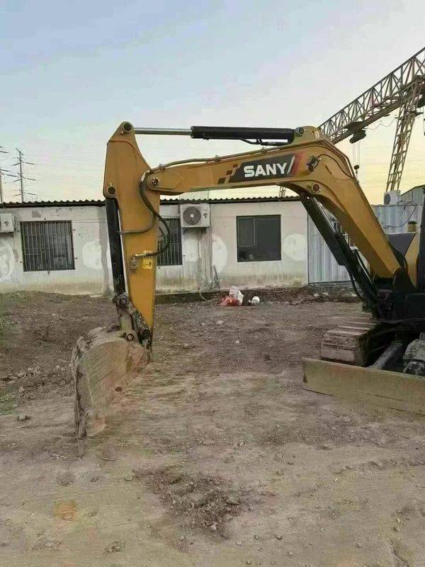 ใช้งาน 2023 SANY SY60 มินิ Excavator 500 ชั่วโมงการทํางาน การบํารุงรักษาครบวงจรสําหรับการปลูกผืนดิน