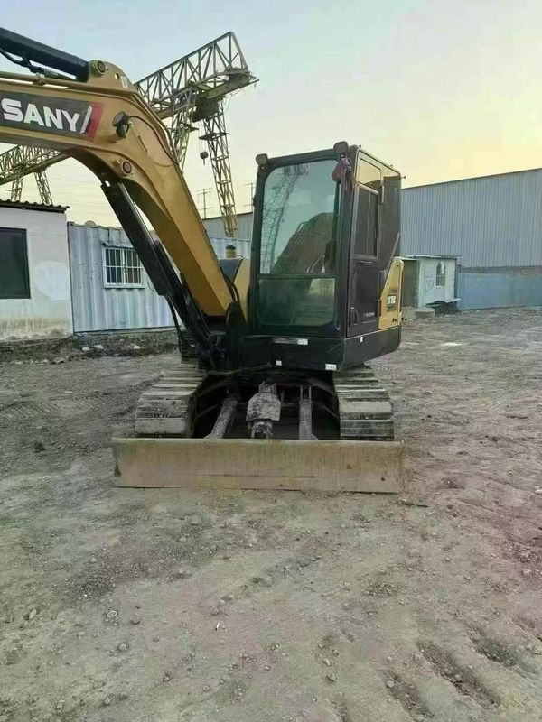 ใช้งาน 2023 SANY SY60 มินิ Excavator 500 ชั่วโมงการทํางาน การบํารุงรักษาครบวงจรสําหรับการปลูกผืนดิน