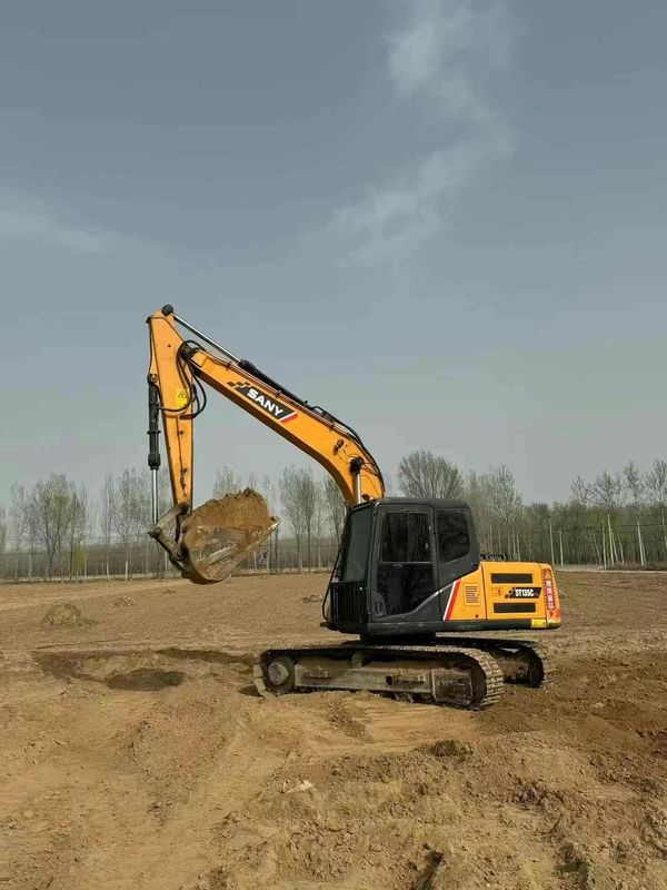 ใช้ SANY SY135 13.5 ตัน Excavator สําหรับการก่อสร้างเหมืองแร่ การใช้งาน Earthmoving