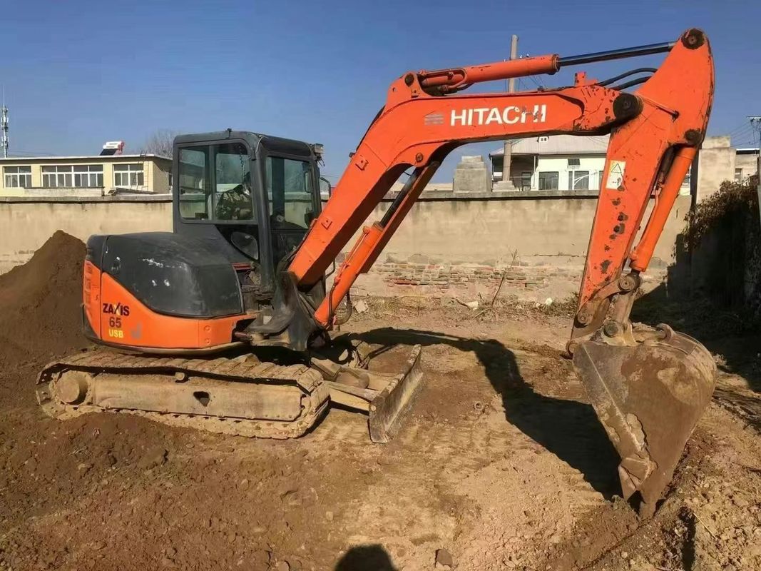 ใช้ Hitachi ZX65U Mini Excavator 6.5 ตัน นาฬิกาสําหรับการก่อสร้าง