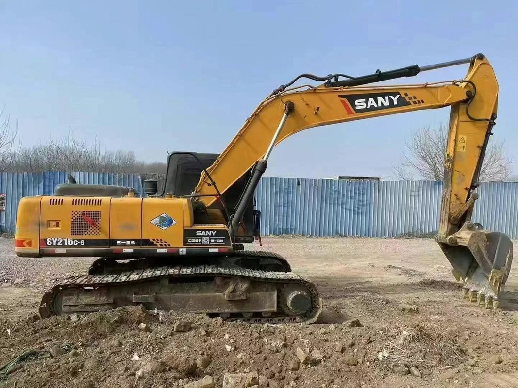 ใช้ SANY SY215C 21.5 ตัน Excavator สําหรับการก่อสร้างเหมืองแร่และอุปกรณ์การเคลื่อนที่ดิน