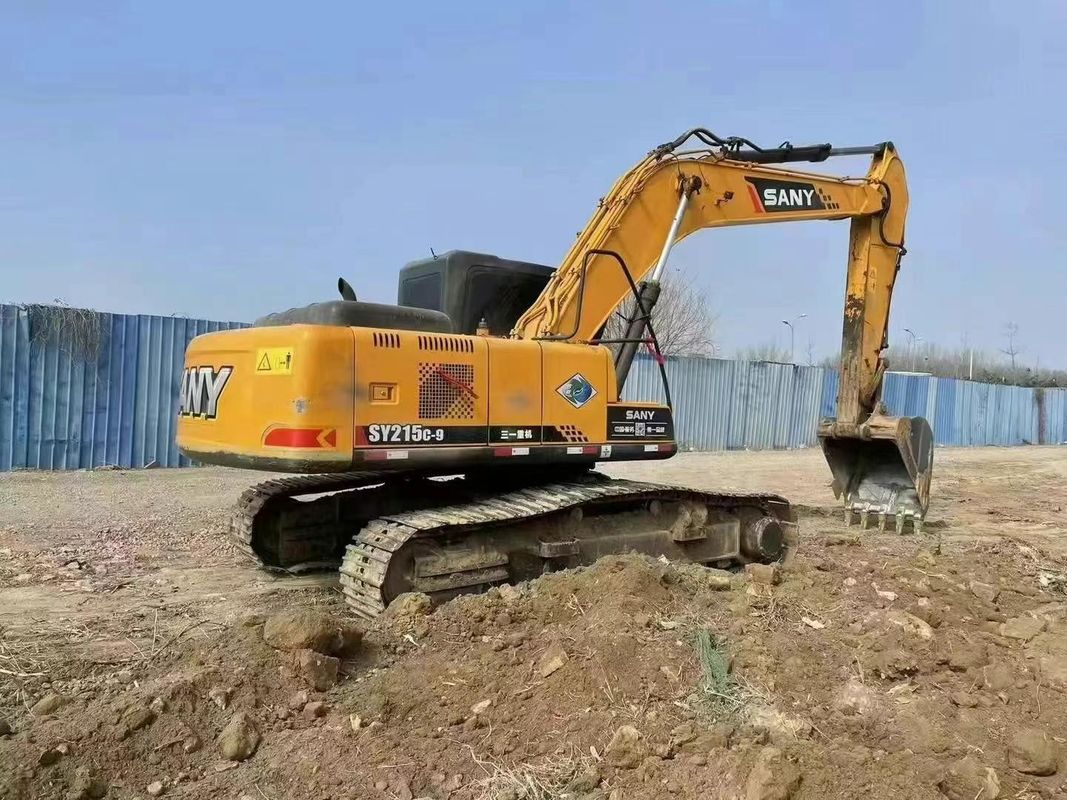 ใช้ SANY SY215C 21.5 ตัน Excavator สําหรับการก่อสร้างเหมืองแร่และอุปกรณ์การเคลื่อนที่ดิน