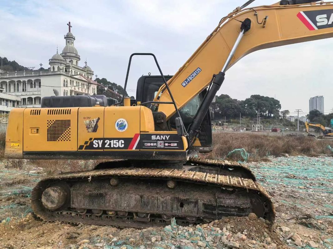ใช้ 2019 SANY SY215-10 Excavator ความจุ 21 ตัน บริการครบวงจร ประวัติการก่อสร้าง การเหมืองแร่