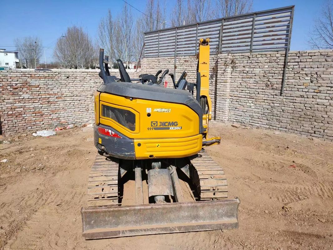 ใช้ 2022 XCMG XE26U Mini Excavator 2.6T สบายดี CE ISO การใช้งานด้านผืนดิน
