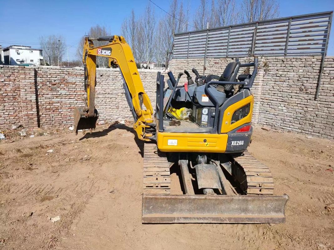 ใช้ 2022 XCMG XE26U Mini Excavator 2.6T สบายดี CE ISO การใช้งานด้านผืนดิน