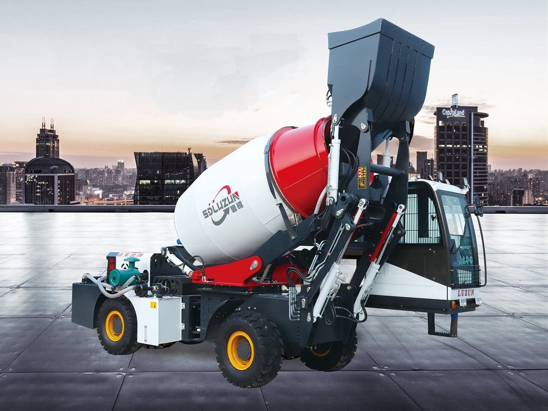 Luzun 8m3 พร้อมผสม เครื่องผสมคอนกรีต รถบรรทุก เครื่องยนต์ดีเซล CE ISO รับรองผลงาน
