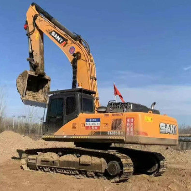 ใช้ SANY SY365H-9 เครื่องขุด 36 ตัน ประวัติการบริการเต็ม CE ISO สําหรับการก่อสร้างเหมืองแร่