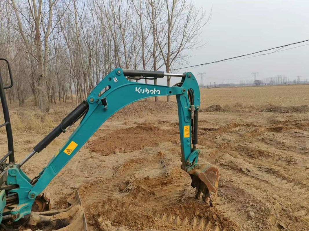 ใช้ Kubota U17 Mini Excavator 1.7 ตัน ดูแลดี CE ISO สําหรับการใช้งานด้านผืนดิน