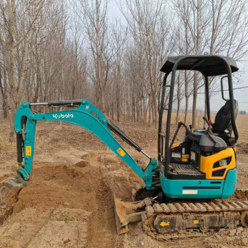 ใช้ Kubota U17 Mini Excavator 1.7 ตัน ดูแลดี CE ISO สําหรับการใช้งานด้านผืนดิน