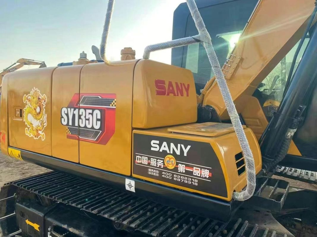 ใช้ SANY SY135C 13.5T Excavator บริการครบวงจร ประวัติศาสตร์ การก่อสร้าง การเหมืองแร่
