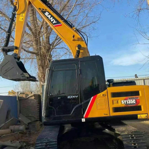 ใช้ SANY SY135C 13.5T Excavator บริการครบวงจร ประวัติศาสตร์ การก่อสร้าง การเหมืองแร่