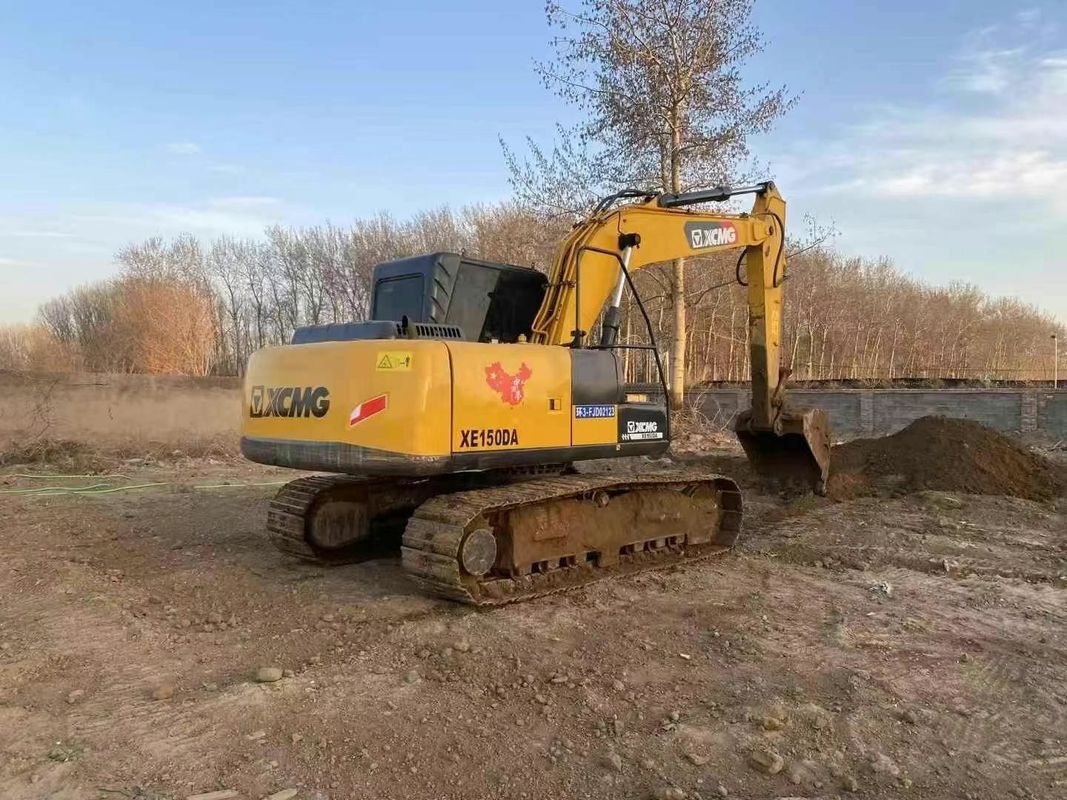 เครื่องขุด XCMG XE150DA ที่ใช้แล้ว เครื่องขุดหนัก 15 ตัน สําหรับก่อสร้าง การเหมืองแร่ การเคลื่อนที่ดิน