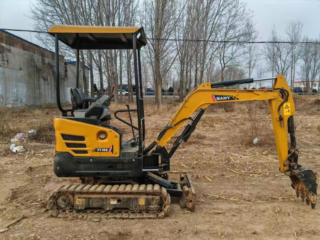 ใช้ SANY SY16C 1.6T Mini Excavator บริการครบวงจร เหมาะสําหรับการปลูกสวนและงานสาธารณะ