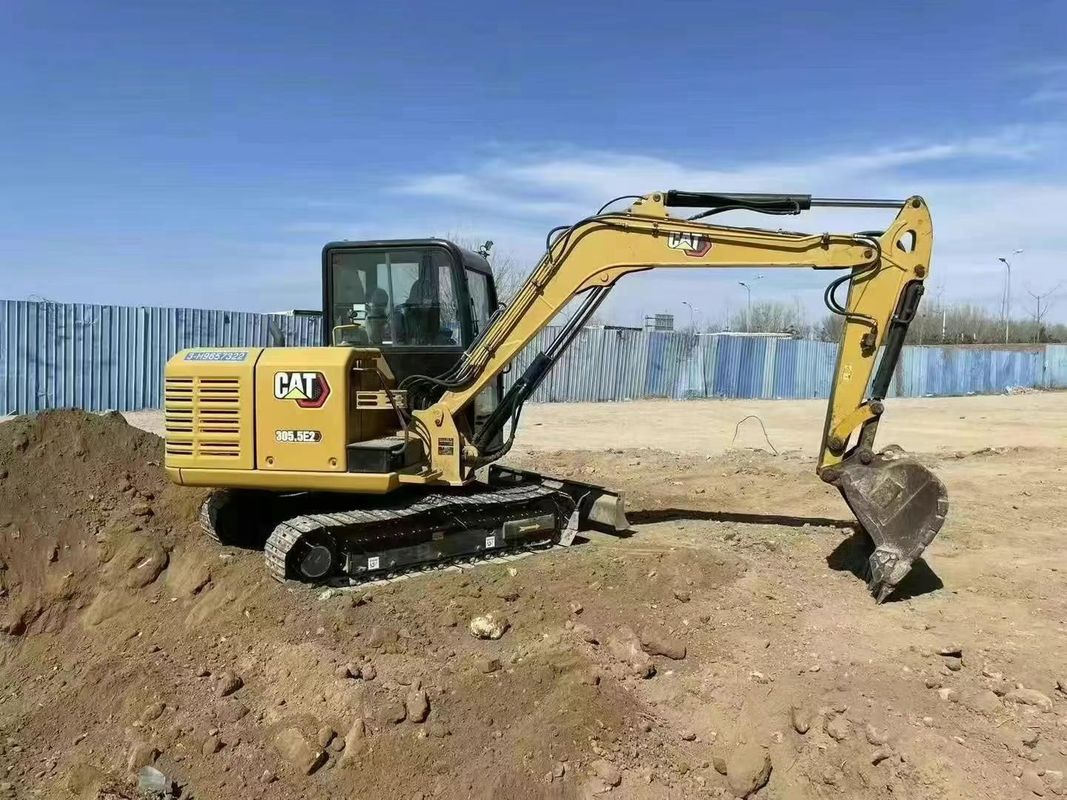 ใช้ CAT 305 Mini Excavator ชั่วโมงต่ํา ยืนยัน 1 ปี การรับประกัน CE รับประกันความน่าเชื่อถือ
